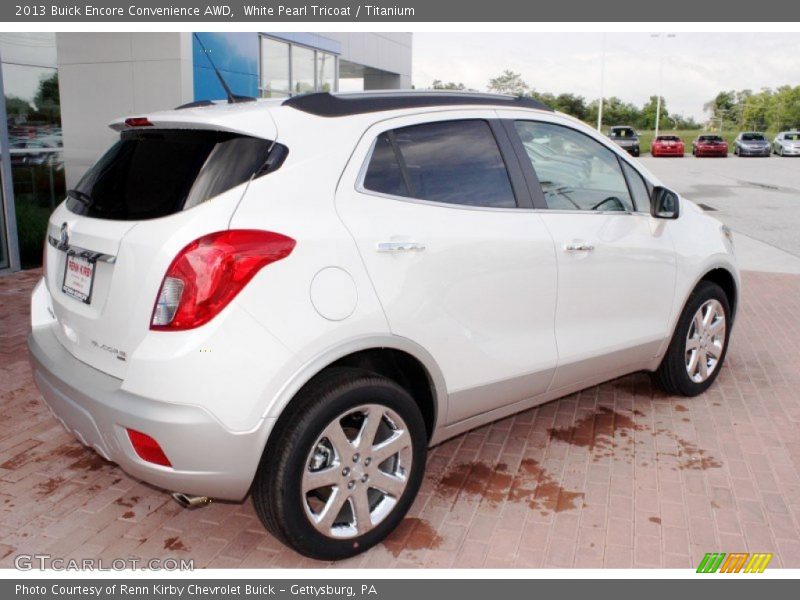 White Pearl Tricoat / Titanium 2013 Buick Encore Convenience AWD