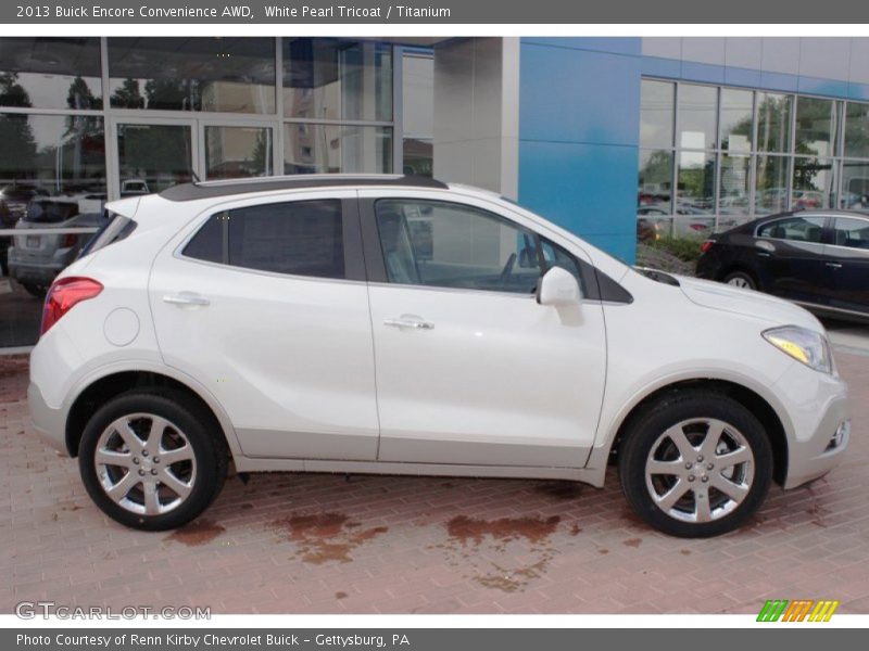 White Pearl Tricoat / Titanium 2013 Buick Encore Convenience AWD