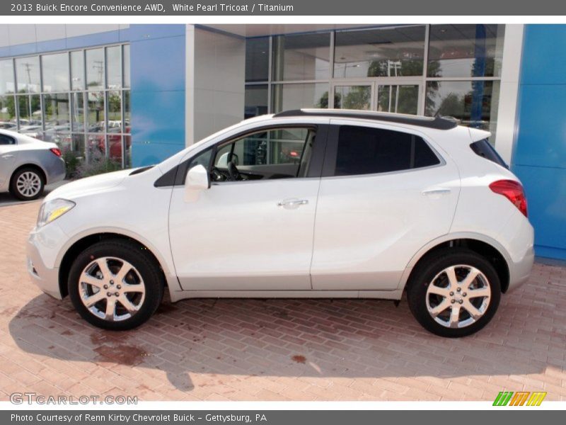 White Pearl Tricoat / Titanium 2013 Buick Encore Convenience AWD