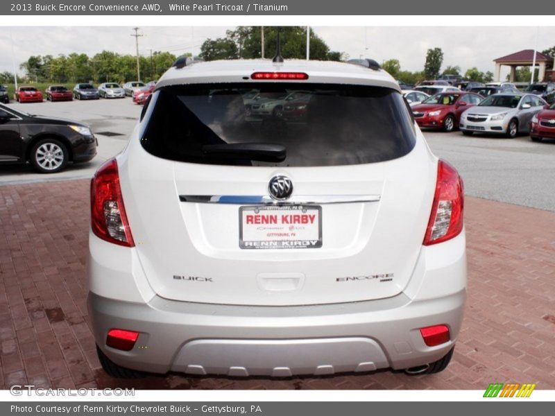 White Pearl Tricoat / Titanium 2013 Buick Encore Convenience AWD