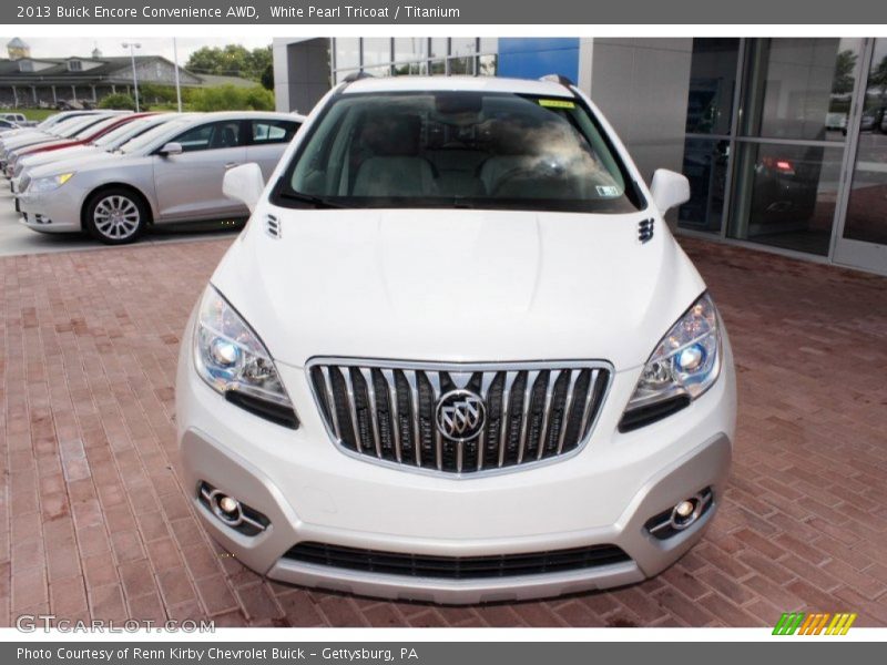 White Pearl Tricoat / Titanium 2013 Buick Encore Convenience AWD