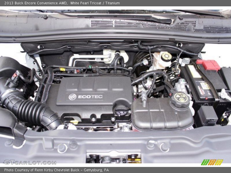 White Pearl Tricoat / Titanium 2013 Buick Encore Convenience AWD