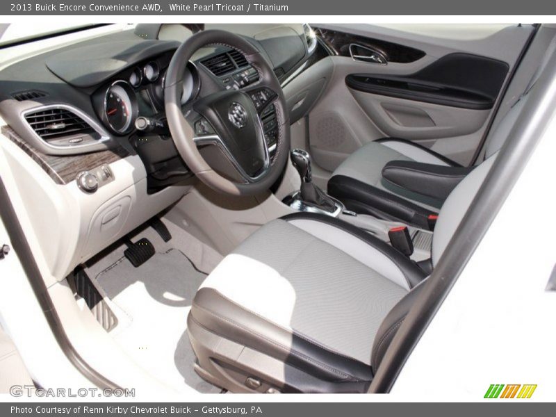 White Pearl Tricoat / Titanium 2013 Buick Encore Convenience AWD