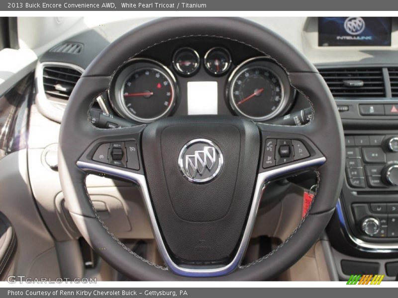 White Pearl Tricoat / Titanium 2013 Buick Encore Convenience AWD