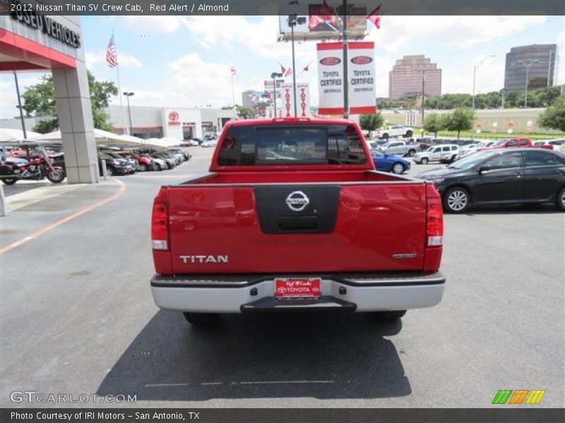 Red Alert / Almond 2012 Nissan Titan SV Crew Cab