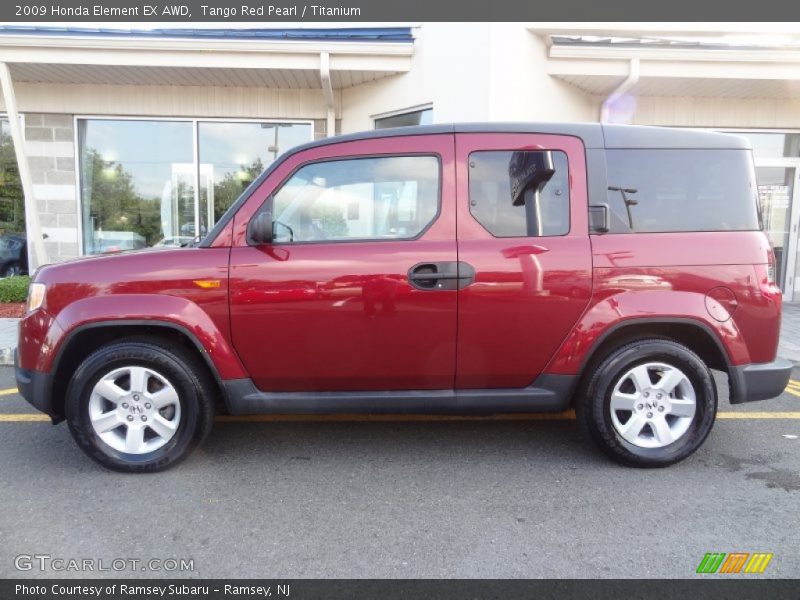 Tango Red Pearl / Titanium 2009 Honda Element EX AWD