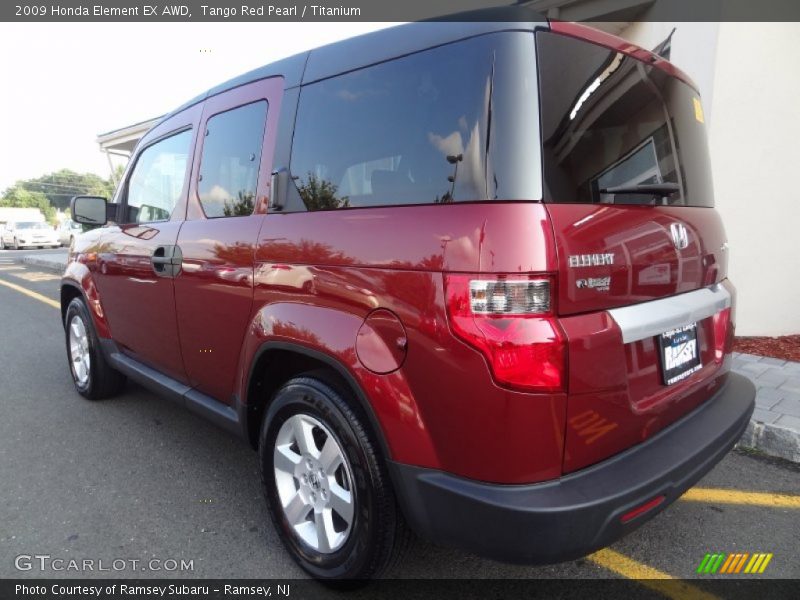 Tango Red Pearl / Titanium 2009 Honda Element EX AWD