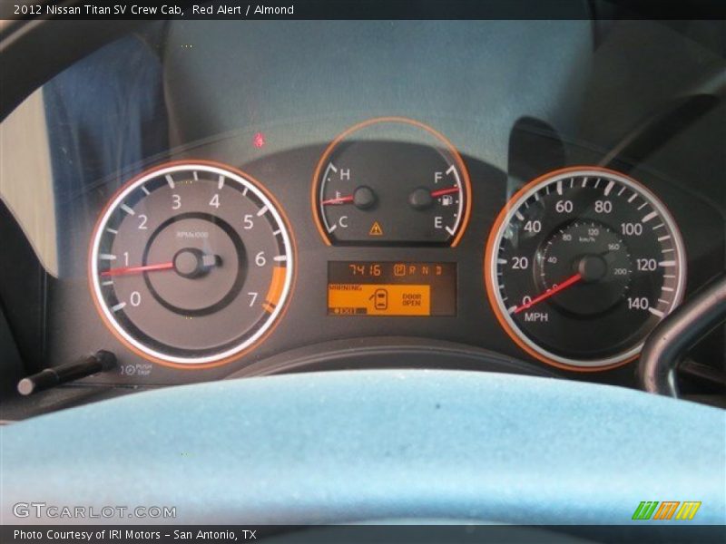 Red Alert / Almond 2012 Nissan Titan SV Crew Cab