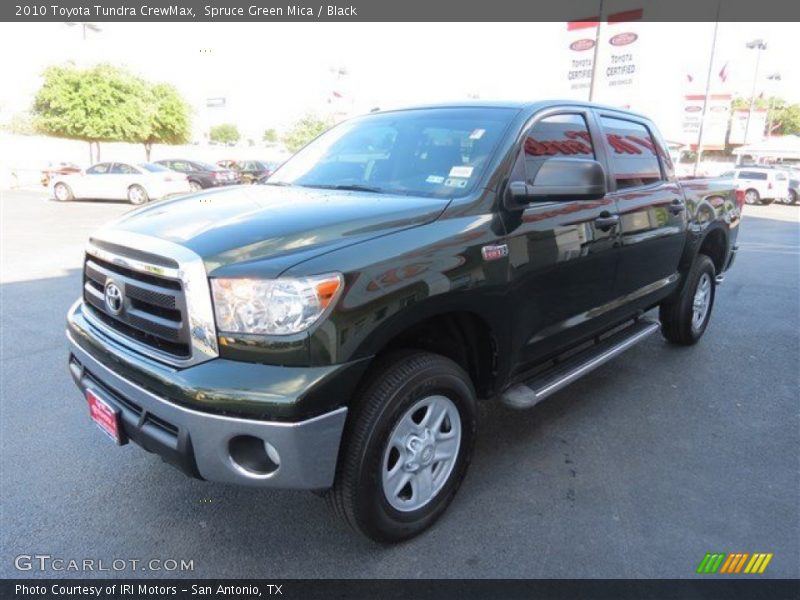 Spruce Green Mica / Black 2010 Toyota Tundra CrewMax