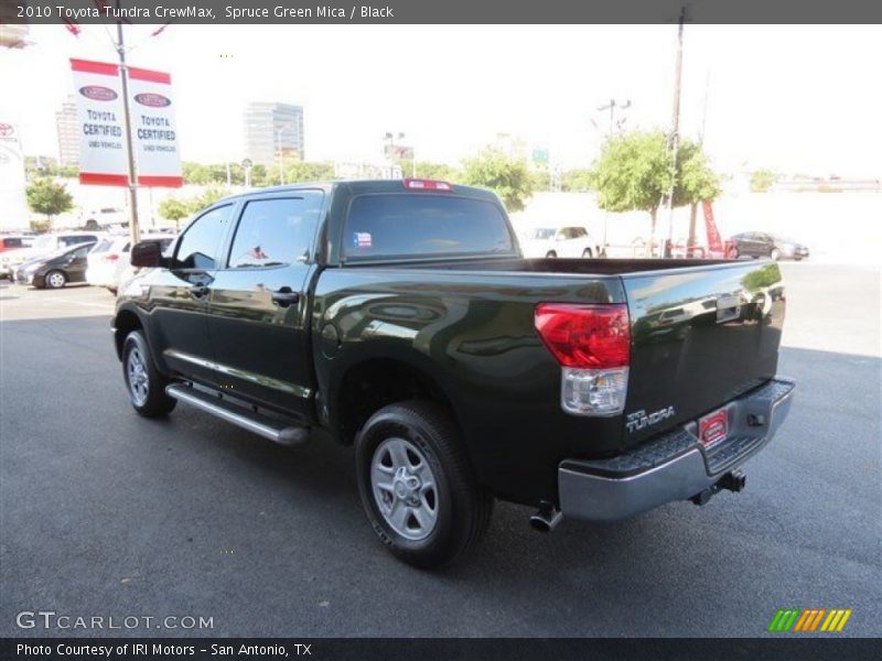 Spruce Green Mica / Black 2010 Toyota Tundra CrewMax