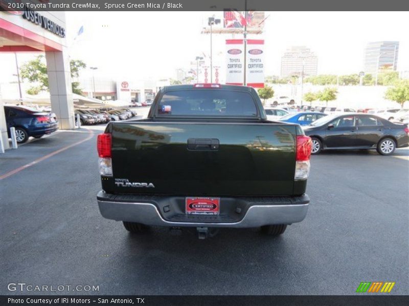 Spruce Green Mica / Black 2010 Toyota Tundra CrewMax