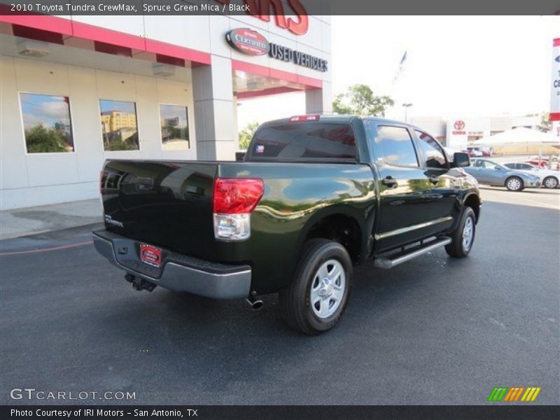 Spruce Green Mica / Black 2010 Toyota Tundra CrewMax