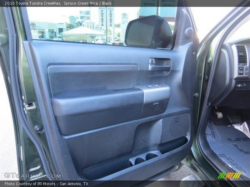 Spruce Green Mica / Black 2010 Toyota Tundra CrewMax