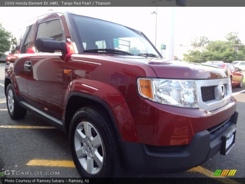 Tango Red Pearl / Titanium 2009 Honda Element EX AWD