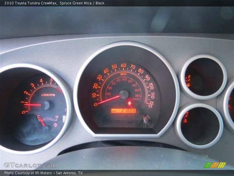 Spruce Green Mica / Black 2010 Toyota Tundra CrewMax