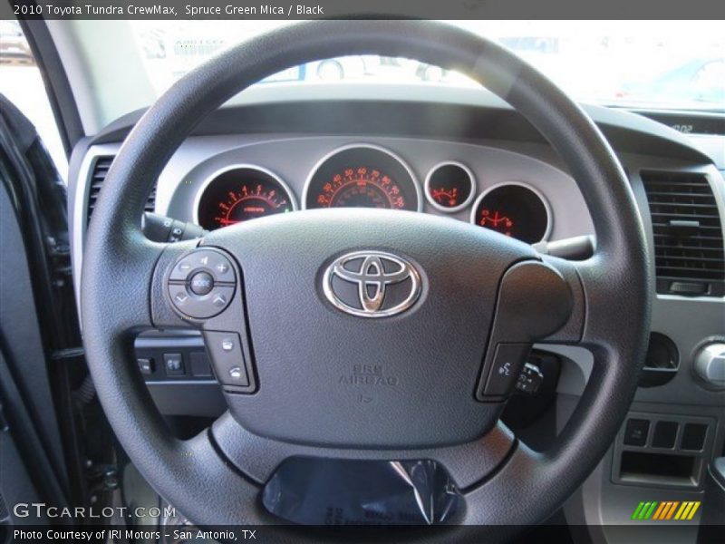 Spruce Green Mica / Black 2010 Toyota Tundra CrewMax