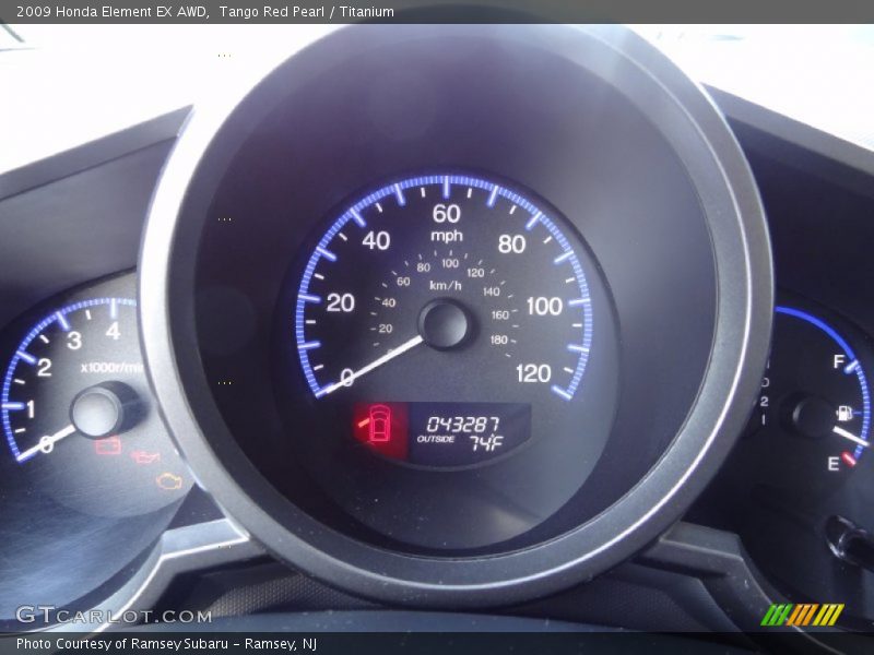 Tango Red Pearl / Titanium 2009 Honda Element EX AWD