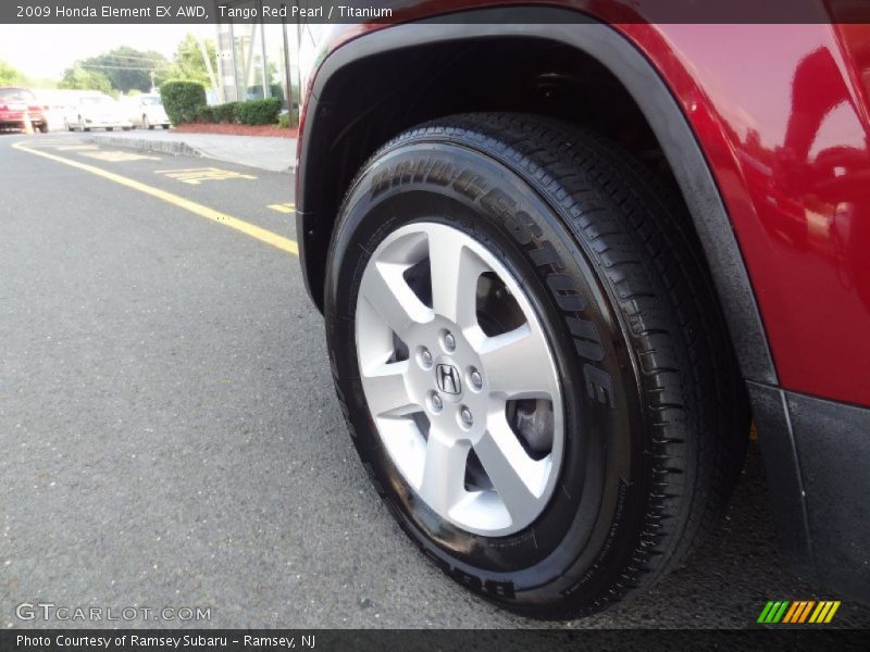 Tango Red Pearl / Titanium 2009 Honda Element EX AWD