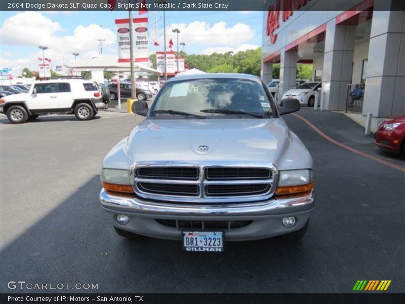Bright Silver Metallic / Dark Slate Gray 2004 Dodge Dakota SLT Quad Cab