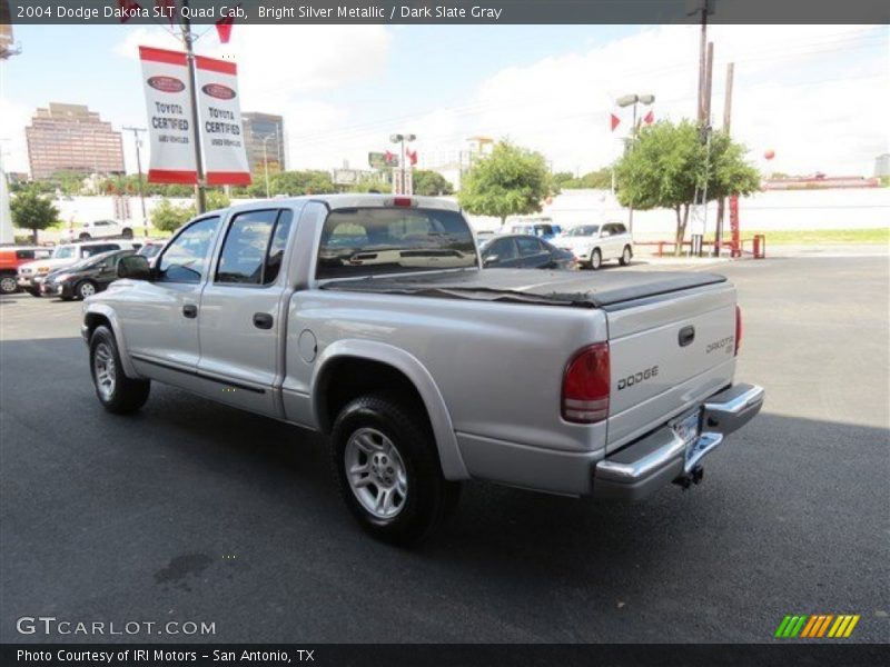Bright Silver Metallic / Dark Slate Gray 2004 Dodge Dakota SLT Quad Cab