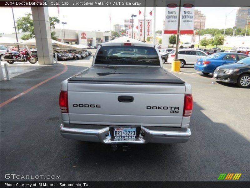 Bright Silver Metallic / Dark Slate Gray 2004 Dodge Dakota SLT Quad Cab