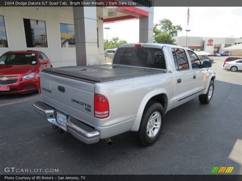 Bright Silver Metallic / Dark Slate Gray 2004 Dodge Dakota SLT Quad Cab