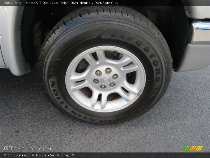 Bright Silver Metallic / Dark Slate Gray 2004 Dodge Dakota SLT Quad Cab