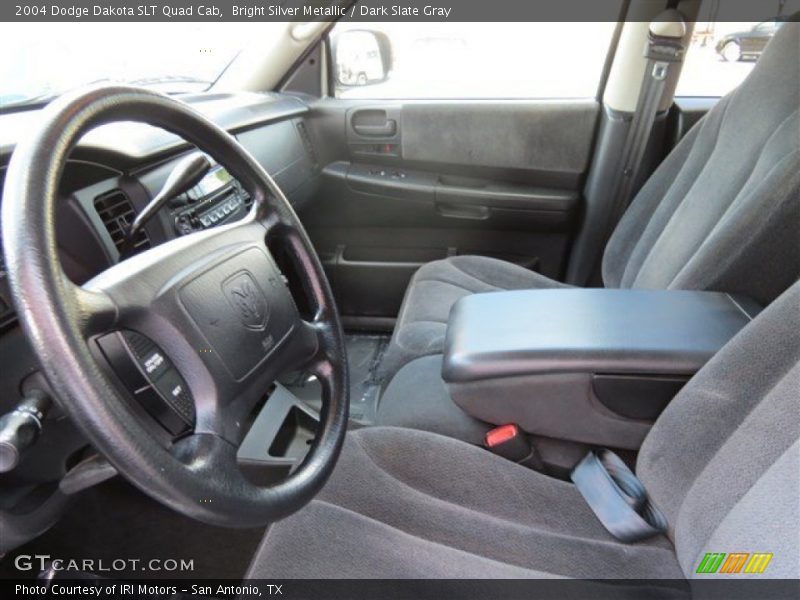Bright Silver Metallic / Dark Slate Gray 2004 Dodge Dakota SLT Quad Cab