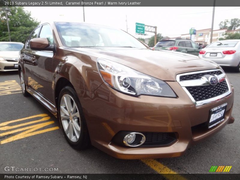 Caramel Bronze Pearl / Warm Ivory Leather 2013 Subaru Legacy 2.5i Limited