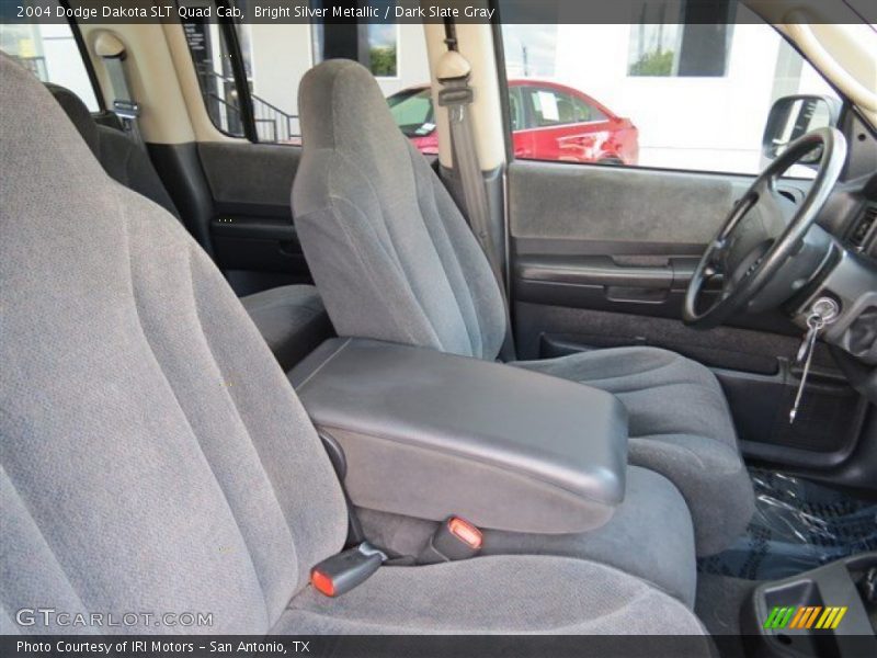 Bright Silver Metallic / Dark Slate Gray 2004 Dodge Dakota SLT Quad Cab