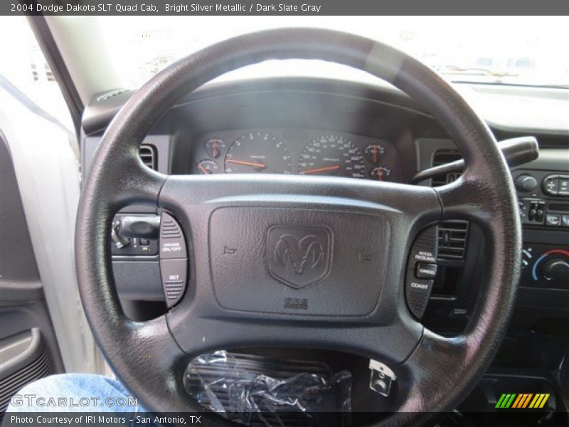 Bright Silver Metallic / Dark Slate Gray 2004 Dodge Dakota SLT Quad Cab