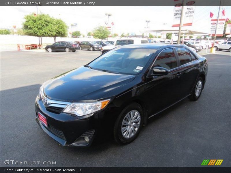 Attitude Black Metallic / Ivory 2012 Toyota Camry LE