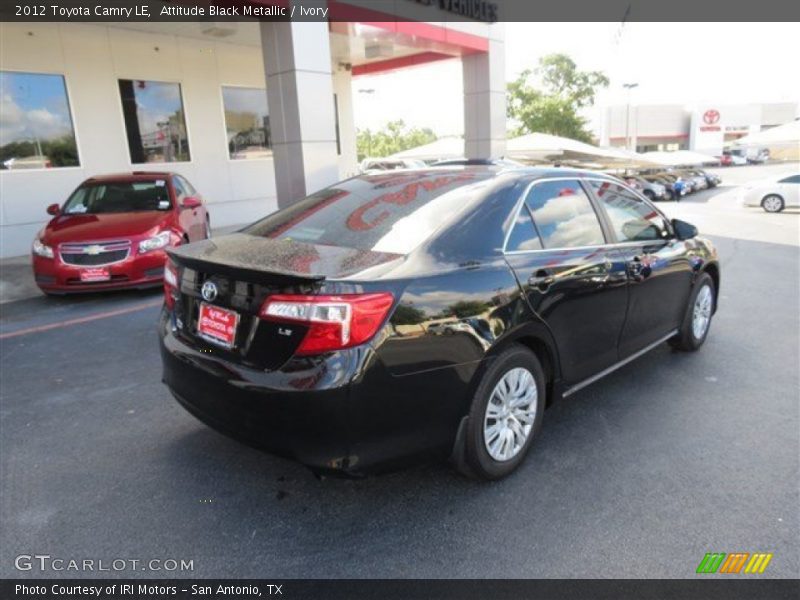 Attitude Black Metallic / Ivory 2012 Toyota Camry LE