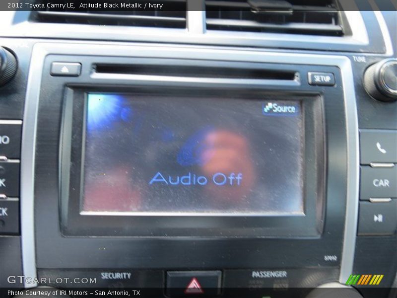 Attitude Black Metallic / Ivory 2012 Toyota Camry LE