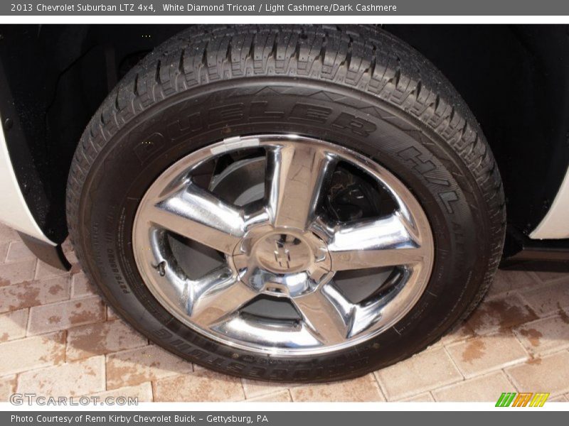 White Diamond Tricoat / Light Cashmere/Dark Cashmere 2013 Chevrolet Suburban LTZ 4x4