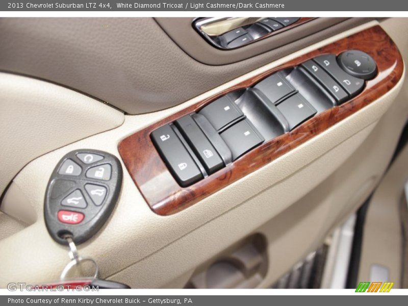 White Diamond Tricoat / Light Cashmere/Dark Cashmere 2013 Chevrolet Suburban LTZ 4x4