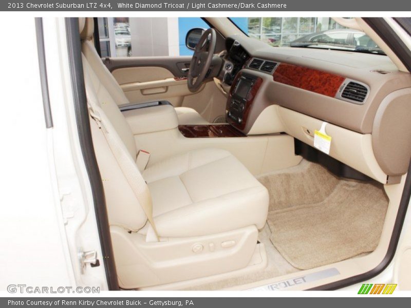 White Diamond Tricoat / Light Cashmere/Dark Cashmere 2013 Chevrolet Suburban LTZ 4x4