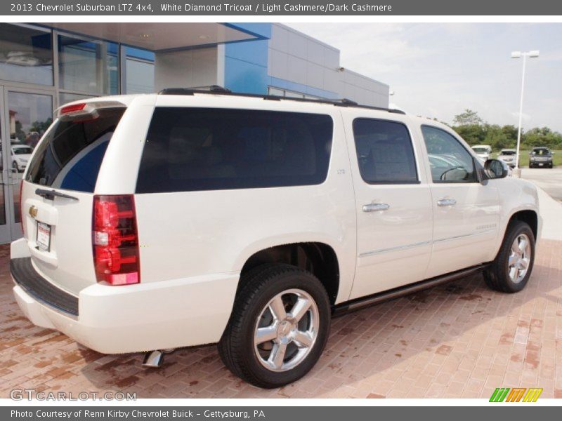 White Diamond Tricoat / Light Cashmere/Dark Cashmere 2013 Chevrolet Suburban LTZ 4x4