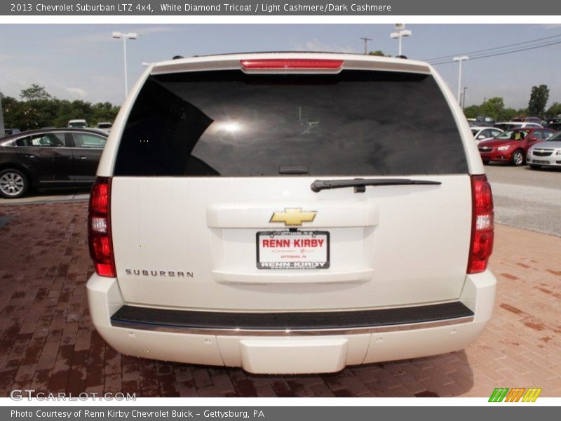 White Diamond Tricoat / Light Cashmere/Dark Cashmere 2013 Chevrolet Suburban LTZ 4x4