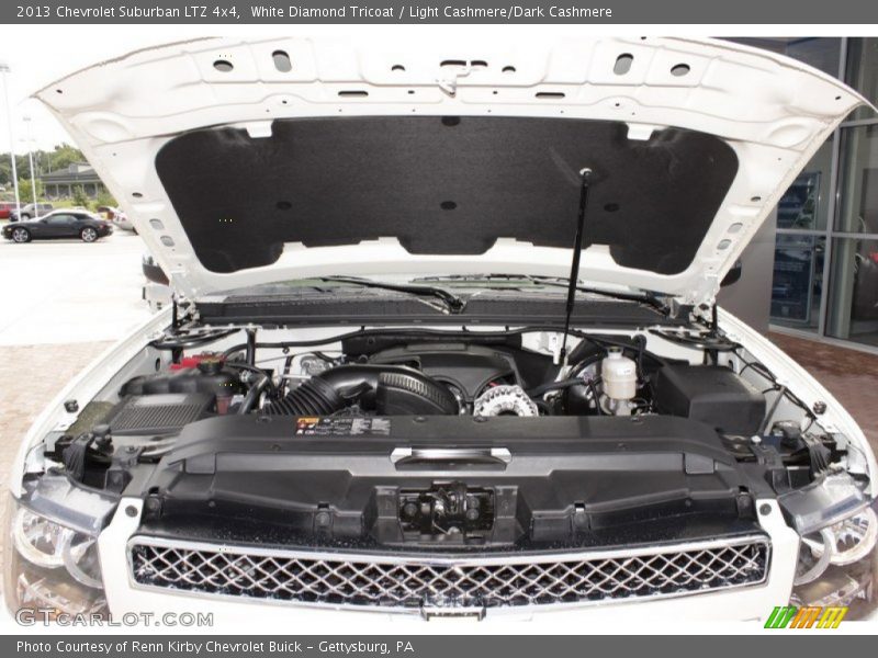 White Diamond Tricoat / Light Cashmere/Dark Cashmere 2013 Chevrolet Suburban LTZ 4x4