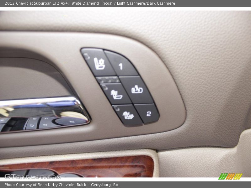 White Diamond Tricoat / Light Cashmere/Dark Cashmere 2013 Chevrolet Suburban LTZ 4x4