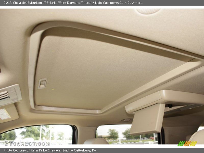 White Diamond Tricoat / Light Cashmere/Dark Cashmere 2013 Chevrolet Suburban LTZ 4x4