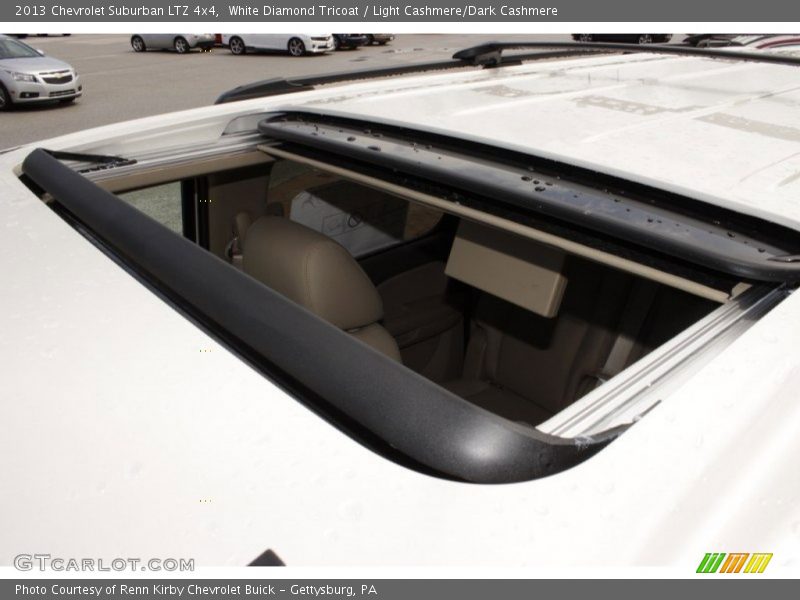 White Diamond Tricoat / Light Cashmere/Dark Cashmere 2013 Chevrolet Suburban LTZ 4x4