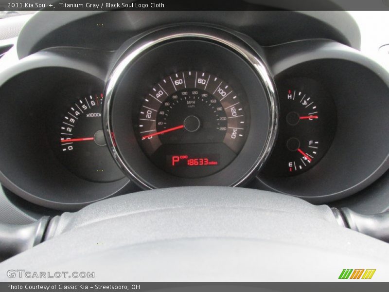 Titanium Gray / Black Soul Logo Cloth 2011 Kia Soul +