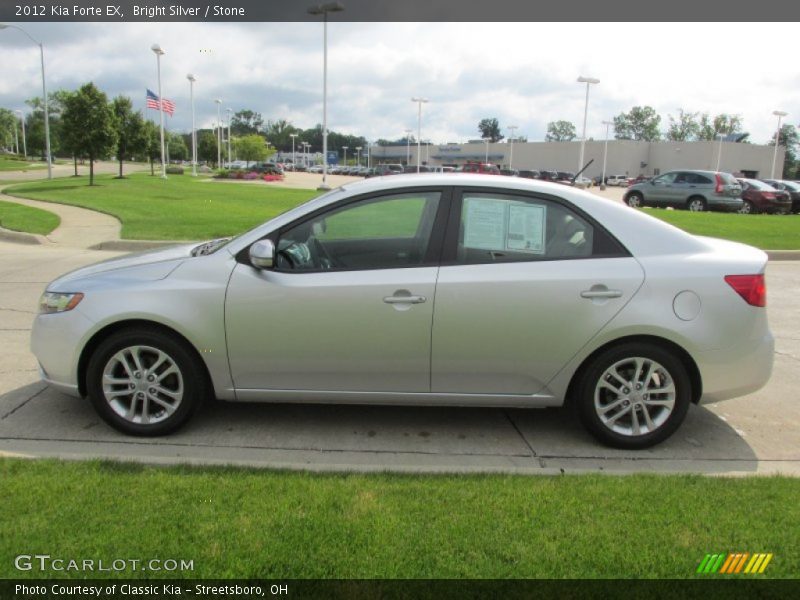 Bright Silver / Stone 2012 Kia Forte EX