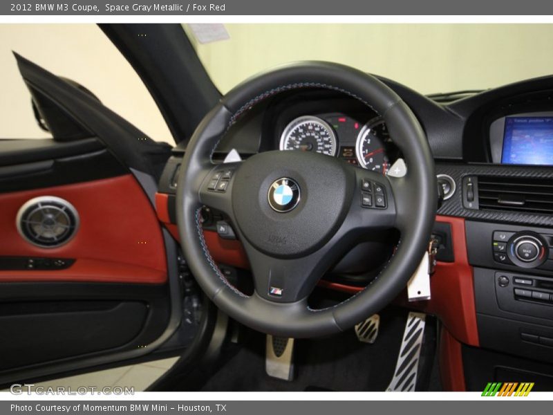 Space Gray Metallic / Fox Red 2012 BMW M3 Coupe