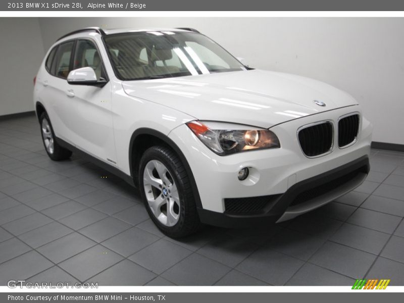 Alpine White / Beige 2013 BMW X1 sDrive 28i