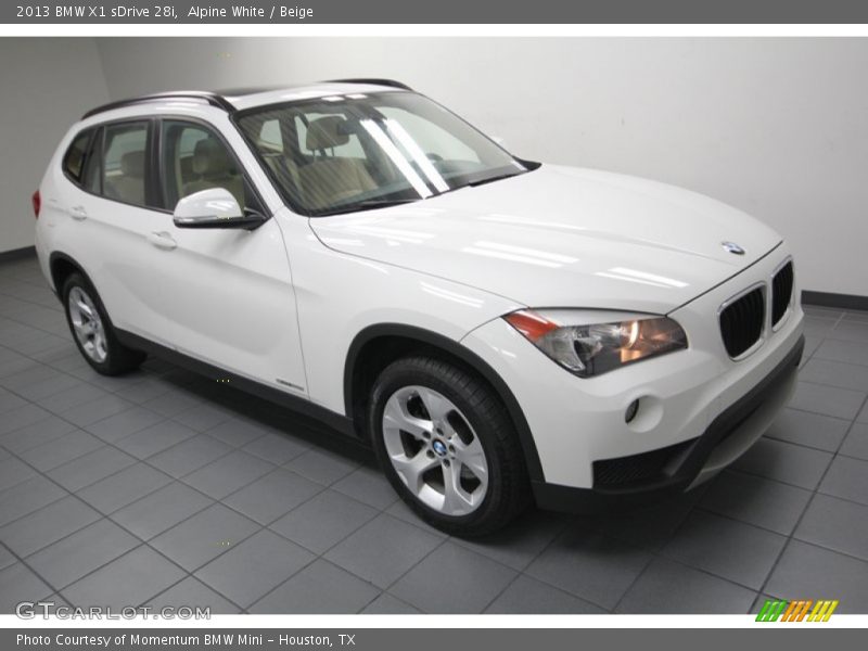 Alpine White / Beige 2013 BMW X1 sDrive 28i