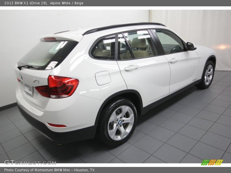 Alpine White / Beige 2013 BMW X1 sDrive 28i