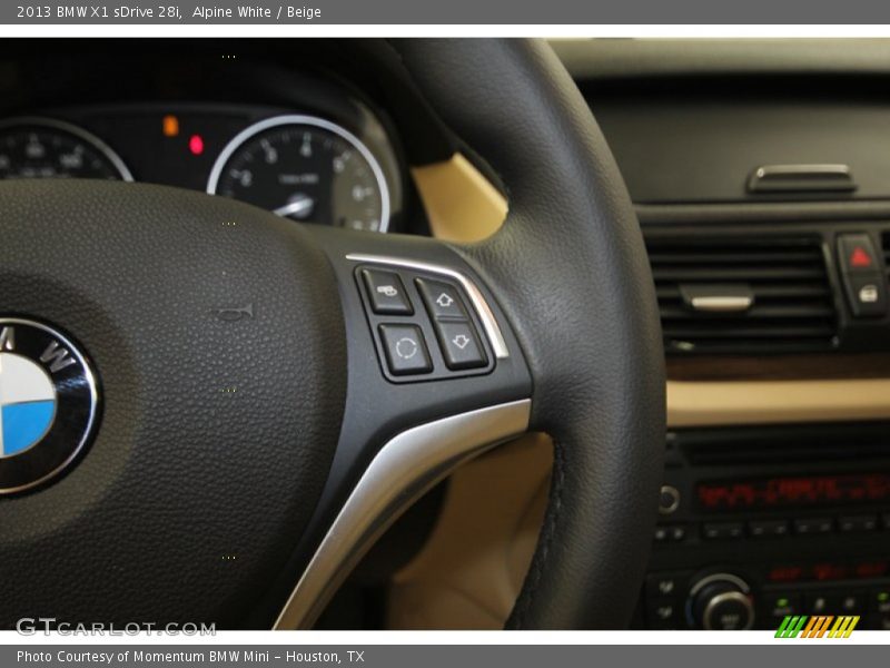 Alpine White / Beige 2013 BMW X1 sDrive 28i